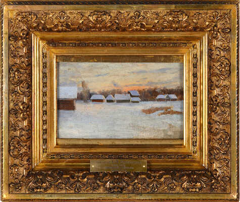 Крыжицкий Константин Яковлевич. Зимний пейзаж